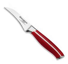 CUCHILLO TORNEADOR MAGNUM CUISINE AC. INOX. 8,4 CM MANGO ROJO