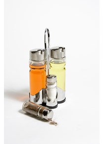 ACEITERA x 4 BASE ACERO INOX. C/VERT. WALPLO