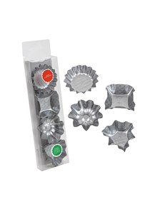 SET TARTELETAS HOJALATA SURTIDAS x 12 UNIDADES WALPLO