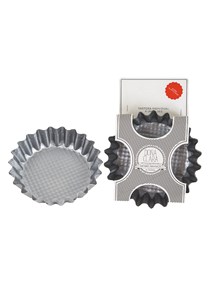 MAXI TARTELETAS x 4 - FIJAS 12 CMS. HOJALATA WALPLO