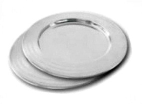 PLATO DE SITIO 31 CMS. AC. INOX. CAROL
