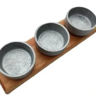 PORTACAZUELA MADERA X 2 CAZUELAS 6 Y 8 CM