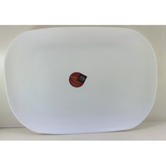 FUENTE RECTOVAL 35 CMS. VIDRIO TEMPL. BL "A.M. COLLECTION" (FYP140)