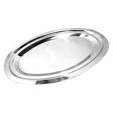 FUENTE OVAL 24 CMS. AC. INOX. EPOCA