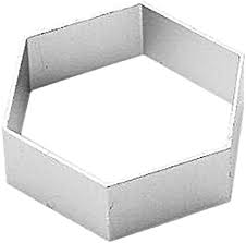 MOLDE PARA ARMAR PLATOS ACERO INOX. HEXAGONO Nº 2 C/ PISTON MC HOME