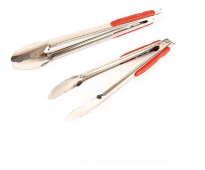 SIN STOCK # PINZA PARRILLERA LARGA 30 CMS. CABO SILICONA BZP