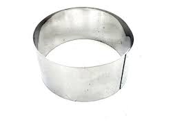 ARO REPOSTERO (TIMBAL) ACERO INOX. REDONDO 9 x 4 CMS. MC HOME