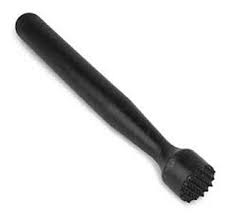 PIZON DE NYLON NEGRO DOBLE PUNTA 20*2.5 cm.