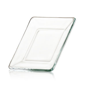 PLATO VIDRIO CUADRADO "CRISA" 15 x 15 CMS.