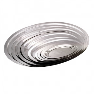FUENTE OVAL 42 CMS. AC. INOX. ACERMEL