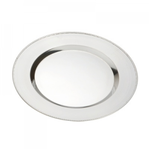 SIN STOCK # PLATO DE SITIO BORDE LABRADO 1 PZA. 18/8 29 CM. Acermel