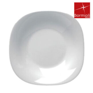 PLATO CUADRADO HONDO 22,5 x 22,5 CMS. HARMONIA PARMA (OPAL BLANCO)