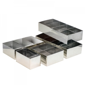 PORTA CUBIERTOS 5 DIVISIONES ACERO INOX. ACERMEL