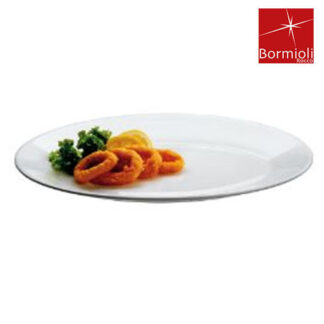 PLATO PLAYO 26 CMS. A/ ANGOSTA PERFORMA BORMIOLI ROCCO (OPAL BLANCO)
