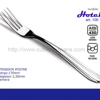 TENEDOR POSTRE PARIS HOTEL 100