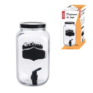 SIN STOCK # DISPENSER JUGO VIDRIO SIN SOPORTE CRYSTAL ROCK 3.300 LTS.NEGRO