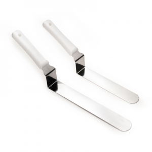 ESPATULA REPOSTERA UNTAR AC. INOX. 25 x 4 CM. M/ POLIPROP. C/ ESCALON ACERMEL