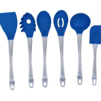 SIN STOCK # SET x 6 UNIDADES UTENSILLOS SILICONA Y ACRILICO V. CHEFF