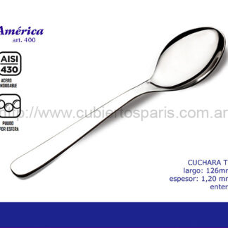 CUCHARA TE PARIS AMERICA 400
