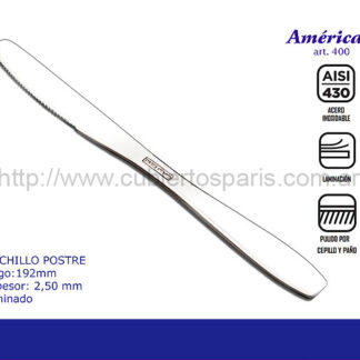 CUCHILLO POSTRE PARIS AMERICA 400