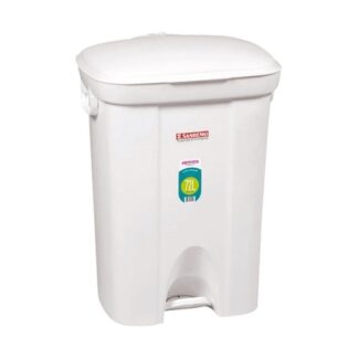 RECIPIENTE RESIDUOS TAPA Y PEDAL 72 LTS. "SAN REMO" RECTANGULAR