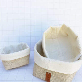 PANERA CHICA TELA BEIGE Nº 2 (18 x 8 x 8) OLIVIA