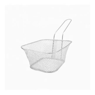 SIN STOCK # CANASTO MINI ALAMBRE (CROMADO) 14 x 11 x 7 cm. CR15163