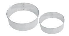 TIMBAL AC. INOX. 3 CM. ALTO - 6 CM. DIAMETRO CAROL