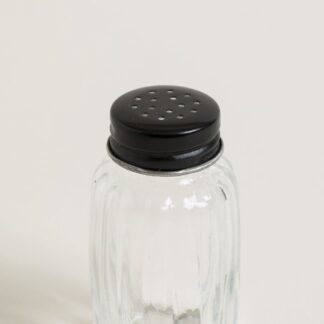 SALERO VIDRIO RAYAS VERTICALES CHICAGO NEGRO 50ML MISHKA.