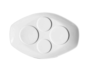 BANDEJA ADEREZO / ACEITERA VERBANO TAVOLA BLANCO