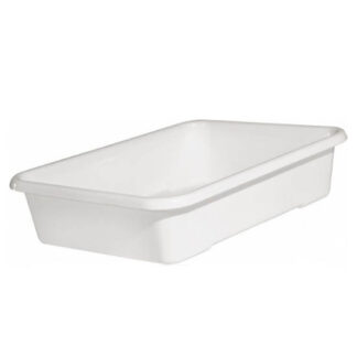 BATEA PLASTICA BLANCA 9.8 LTS. 44 X 28 X 8 CMS. SAN REMO