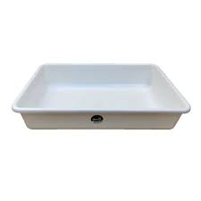BATEA PLASTICA BLANCA 13 LTS. 49 X 33 X 10 CMS. YESI