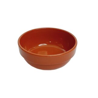 CAZUELA APILABLE DE CERAMICA ROJA 8 CMS.