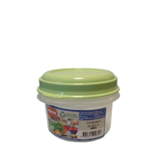 CONTENEDOR C/TAPA REDONDO NUVA 0,300 LTS.- 9,5 X 7,5 CMS.