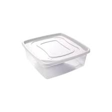 CONTENEDOR C/TAPA CUADRADO PLASUTIL 0,510 LTS.- 14 X 14 X 5 CMS.