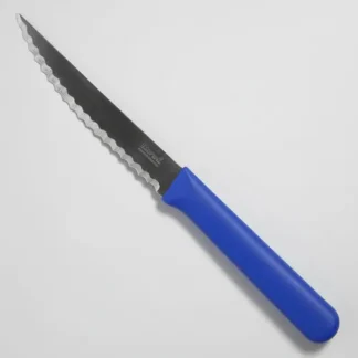 CUCHILLO MESA CAROL MANGO PLASTICO AZUL (FILO LASER)