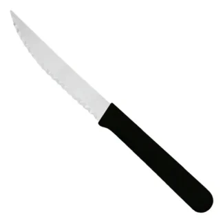 CUCHILLO MESA CAROL MANGO PLASTICO NEGRO (FILO LASER)