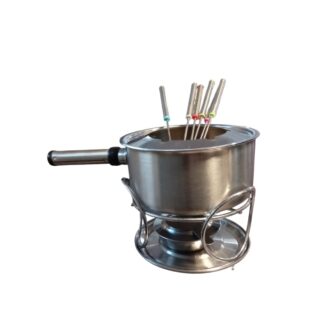 FONDEAU AC. INOX. WALPLO C/ PINCHES P/ 6 PERSONAS