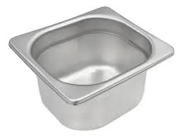 FUENTON GASTRONORM 1/6 17,6 x 16,2 x 6.5 CMS. AC. INOX. 18/8 Acermel