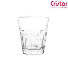 VASO ACAPULCO CRISTAR FACETADO CONICO 330 ML.