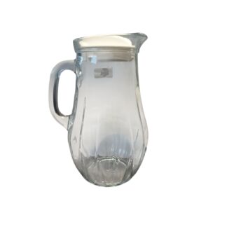 JARRA VIDRIO PASABACHE 1,850 CC C/TAPA BLANCA.