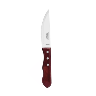 CUCHILLO ASADO TRAMONT. JUMBO POLYWOOD 12 CMS. MANGO MADERA