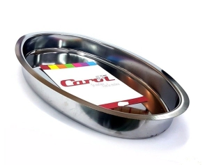 LEGUMBRERA OVAL 28,5 CMS. AC. INOX. CAROL