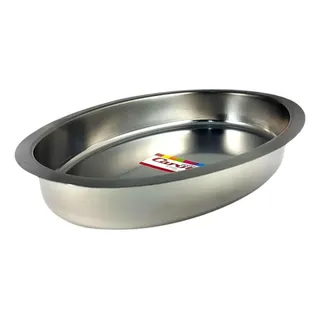 LEGUMBRERA OVAL PROFUNDA 42 CMS. AC. INOX. CAROL