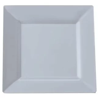 PLATO POSTRE "CUADRADO" MELAMINA BL. 20 x 20 CMS. RESPONTECH (1008-1)