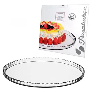 PLATO POSA TORTA VIDRIO 32 CMS. PASABACHE