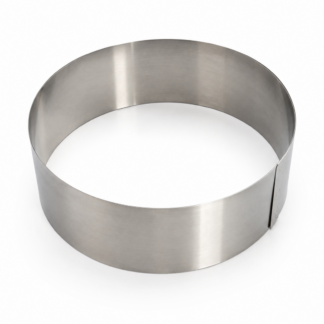 ARO/TIMBAL REPOSTERO AC. INOX. SIN ASA - 22 X 6 CMS. ACERMEL