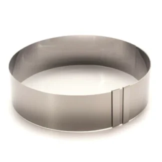 TIMBAL AC. INOX. 3 CM. ALTO - 8 CM. DIAMETRO CAROL