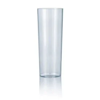 VASO TRAGO LARGO POLICARBONATO ECO. 280 cc. 6 X 13 CMS.