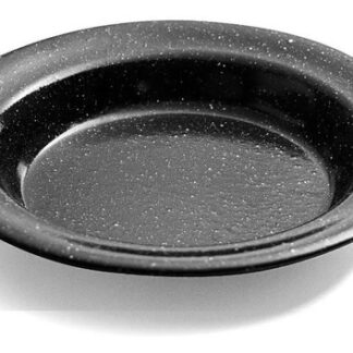 PLATO ENLOZADO HONDO 26 cm. FORTEM.( NEGRO)